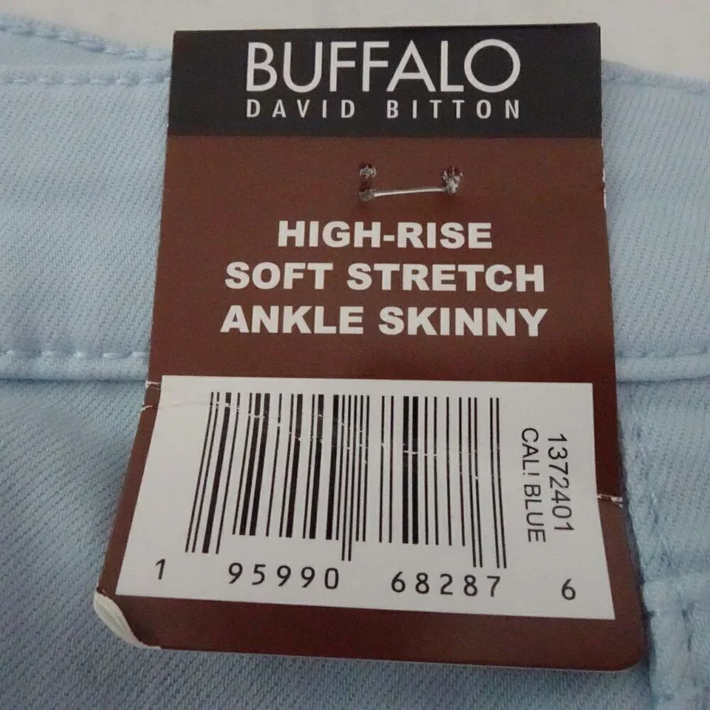 Buffalo David Bitton High Rise Jeans Women's Size 18 Blue Stretch - Picture 6 of 9